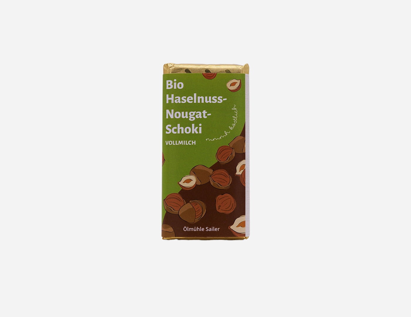 Bio Haselnuss-Nougat-Schoki – Ölmühle Sailer