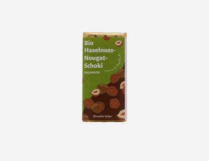 Bio Haselnuss-Nougat-Schoki – Ölmühle Sailer